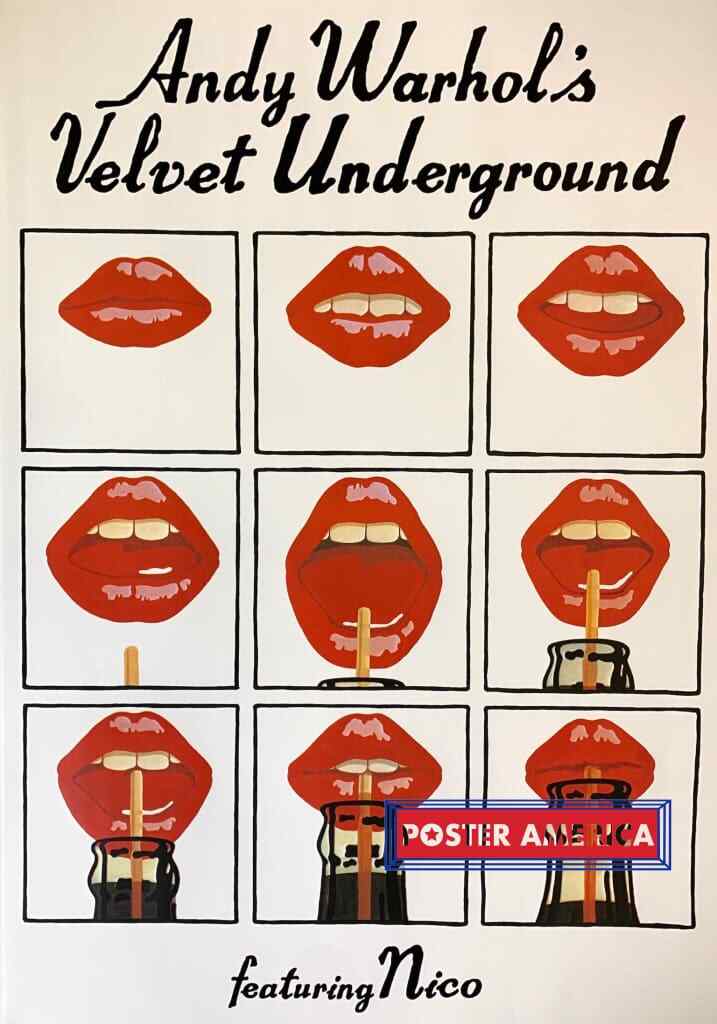 アンディ・ウォーホル ヴェルヴェット・アンダーグラウンド／ポスター　Lips Andy Warhol's Velvet Underground Featuring Nico Red Lips