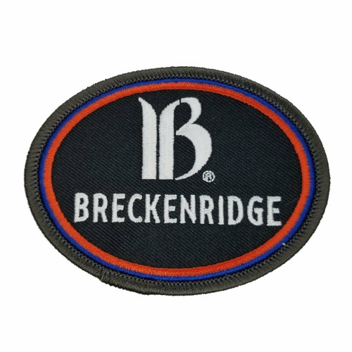Breckenridge Colorado Ski Patch - 3.5 Inch Oval Embroidered Iron-On Applique, Travel Souvenir