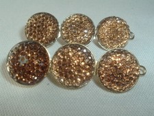 LIGHT BROWN BEADED HAIR BARRETTES UP DO HAIR ACCESSORY