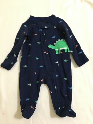 New Carter's Dinosaur Cotton Pajama PJs Footie Sleeper Baby Boy many sizes