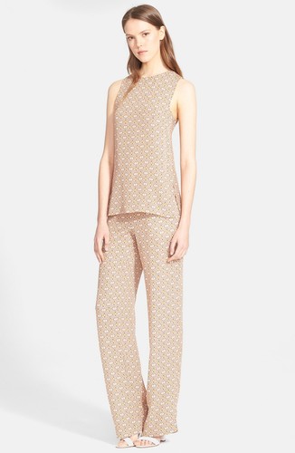 Pantaloni nuovi con etichette stampa sciarpa Mitrana $355 nuova con etichette - Foto 2 di 10
