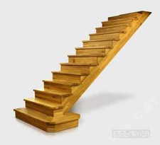 Self-Supporting Solid Wood Stairs for Self-Assembly | Oak Wooden Staircase