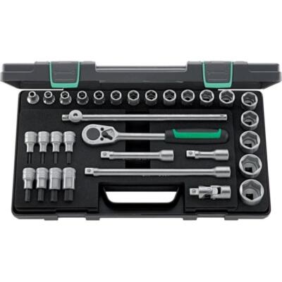 Stahlwille 96031239 1/2 Inch Drive Metric Socket Set, 31 Pieces