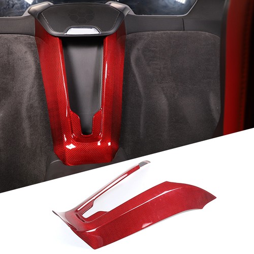 Red Real Carbon Fiber Full Interior Set Decor Cover Trim Kit for Corvette C8 20+ - Picture 181 of 444