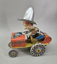 1930s Rodeo Joe Tin-Litho Wind-Up Toy – Vintage Western Icon! Made in USA