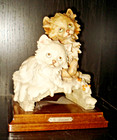 VINTAGE ITALY CAPODIMONTE CAT FIGURINE G. ARMANI ITALY NR — photo 2