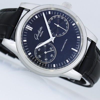 GLASHÜTTE ORIGINAL SENATOR ZEIGERDATUM 40mm BOX PAPIERE UHR 1-39-58-01-02-04