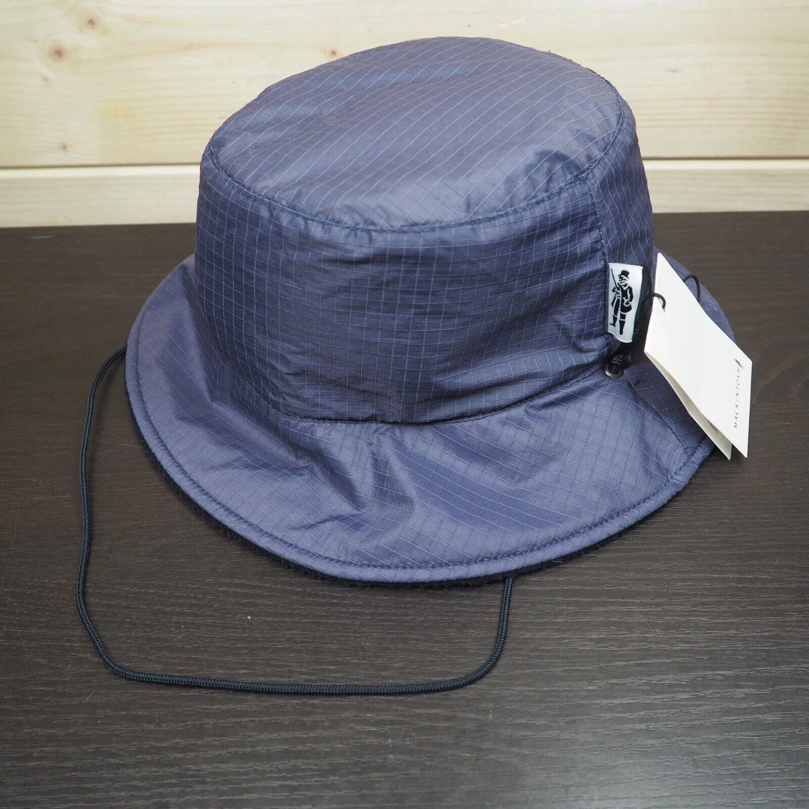 Mackintosh Chillin L/XL Navy Blue Nylon Fleece Lined Bucket Hat NEW HAP0009