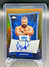 2025 Topps Chrome WWE Wrestling ANDRADE Gold Refractor AUTO 32/50