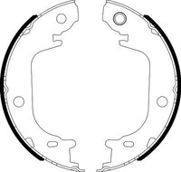 Hella 8DA 355 051-201 Bremsbackensatz, Feststellbremse Hinten FüR Toyota