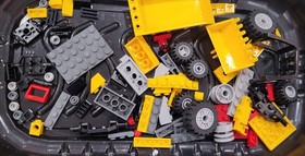 LEGO 4201 Loader and Dump Truck City Town Construction Tipper NEAR MINT