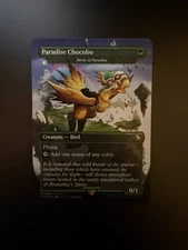 MTG Final Fantasy English Paradise Chocobo Borderless 0483 Foil