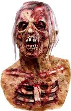Zombie Mask Vampire Head Latex Mask Creepy Scary Halloween Cosplay for Adult Men