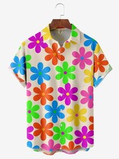 Floral Chest Pocket Hawaiian Shirt