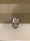 steuben glass cat and kitten hand cooler