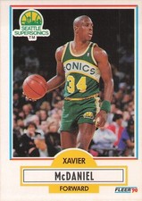 1990-91 Fleer -  Xavier McDaniel #179 EX-NM