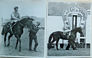 HORSE RACING LESTER PIGGOTT RHEINGOLD x 2 ARC DE TRIOMPHE 1973 See other photos