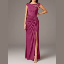 Lace Chiffon Mother of The BrideDress Mermaid Mother of The GroomDress for Women