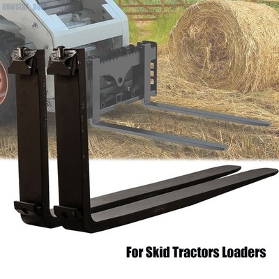 2pcs 42'' 2500lbs Pallet Fitk Blades Forklift Blades Fit Skid Tractors Loaders