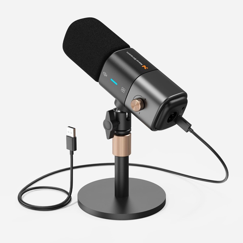 NearStream AM25X USB XLR Condenser Microphone for Recording Conference Stream