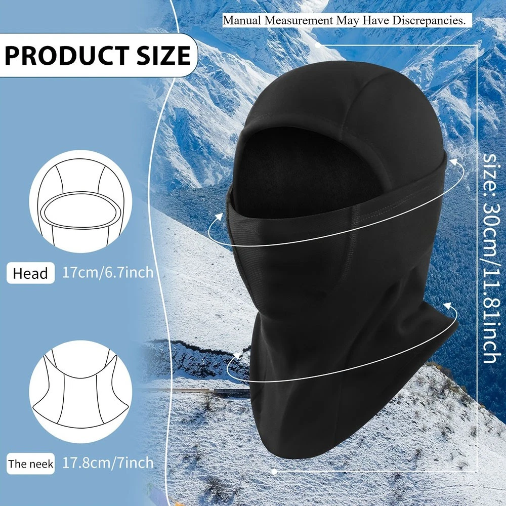 Soft Thick Windproof Cold-Resistant High-Quality Winter Fleece Thermal Face Mask