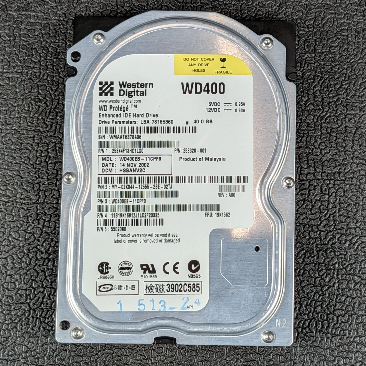 40 GB PATA/IDE/EIDE Internal Hard Disk Drives for sale - eBay