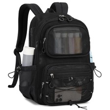 Mesh Backpack, Heavy Duty See Through Backpack Ultra-Lightweight Net Bookbag ...