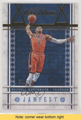 2015-16 Panini Excalibur Jamfest Gold 20/25 Russell Westbrook #6 READ 7y2