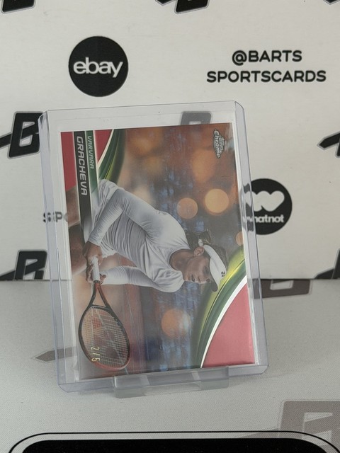 2025 Topps Chrome Tennis Varvara Gracheva Red /5 #94