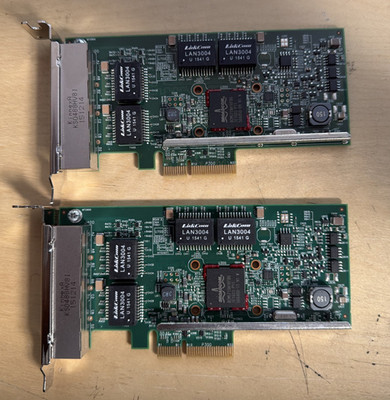 LOT OF 2 | DELL BROADCOM NETWORK CARD - HALF HEIGHT BRACKET ~ BCM95719 0YGCV4