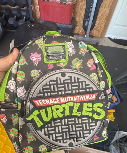 Loungefly TMNT Chibi Manhole Cover Mini Backpack