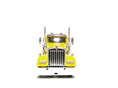 DCP / FIRST GEAR 1/64 SCALE W-900 KENWORTH DAY CAB, YELLOW, RED