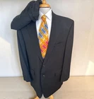 VTG Chaps Ralph Lauren Charcoal Gray Wool Cashmere 2 piece Suit 48R Pants