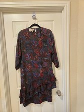 Vintage maggy london silk dress size 10