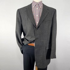 Hart Schaffner Marx Men's Sport Coat Blazer Three Button Multi-color Wool Sz 46L