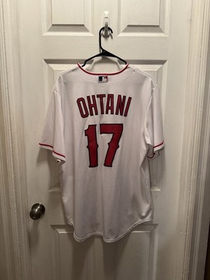 Nike Los Angeles Angels Ohtani #17 MLB Baseball Jersey White Red