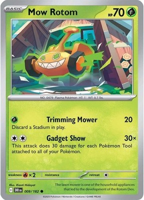 Mow Rotom DRI 009/182 Pokémon SV10: Destined Rivals Common EN NM