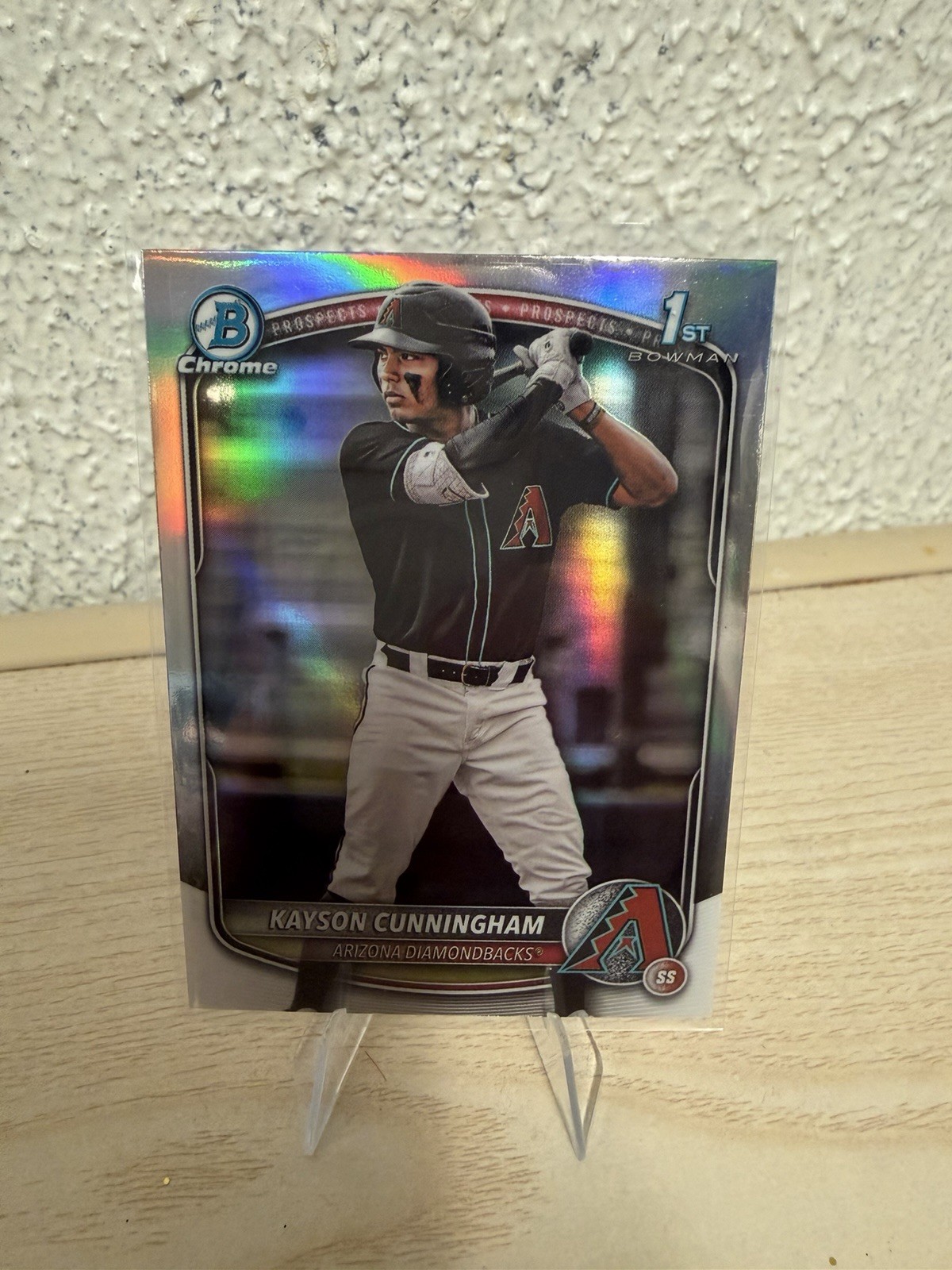 2025 Bowman Draft BDC-84 KAYSON CUNNINGHAM 1st Chrome Prospect Refractor Dbacks