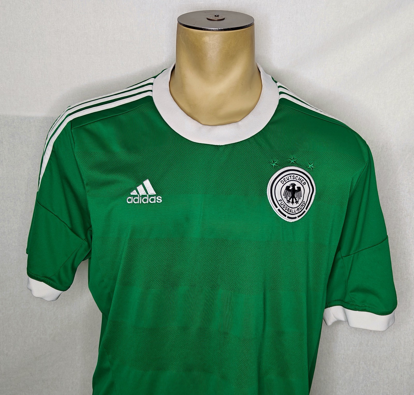 Vtg Adidas Germany 2012-13 green away soccer football jersey size XL