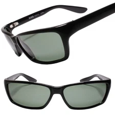 Modern Style Versatile Stylish Rectangle Black Green Lenses Sunglasses