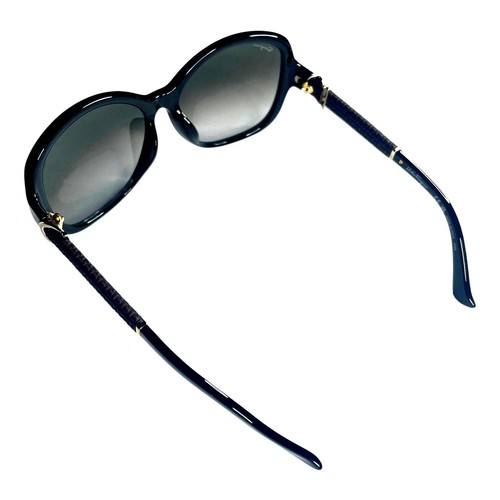 Ferragamo Black Rimmed with Gray Gradient Lenses Butterfly Sunglasses Wrap Arm - Picture 4 of 8