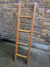 (2) VINTAGE  WOOD 4 RUNG  LADDER - COLLECT OR DELIVERY