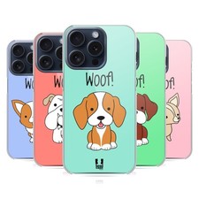 HEAD CASE DESIGNS HAPPY PUPPIES HARD BACK CASE FOR APPLE iPHONE PHONES