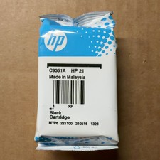 HP 21 Black Ink Cartridge C9351AN for HP Inkjet Printer OEM Genuine