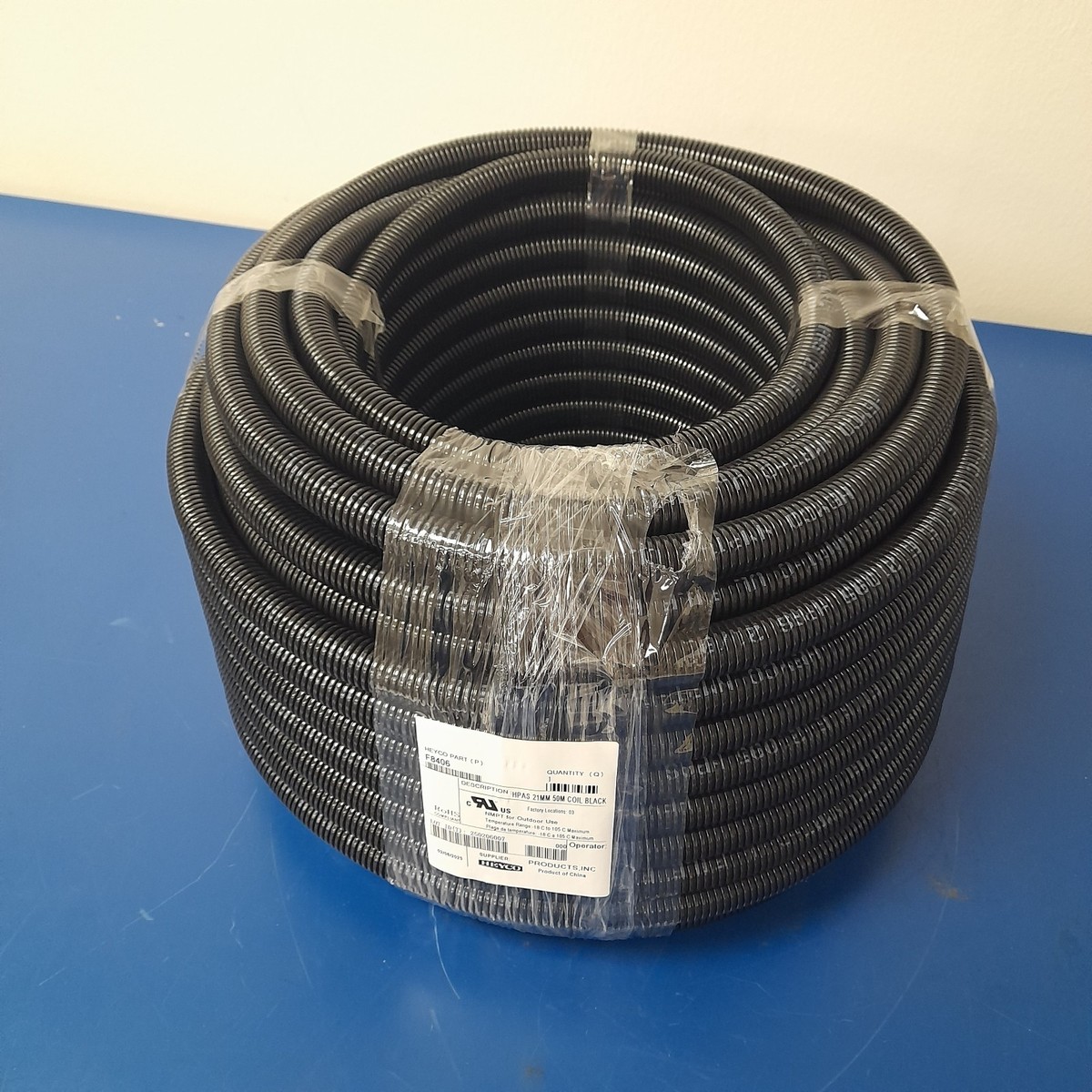 ヒーコＹ HEYCO Flexible, Convoluted HPAS 21MM, 50 METERS FLEXICON SPIRAL