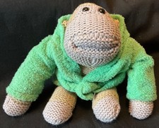 PG TIPS TEA MONKEY WITH OFFICIAL PG TIPS GREEN DRESSING GOWN - P.G. CHIMP