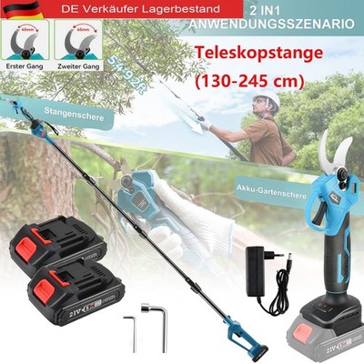 50mm Akku-Astschere Gartenschere Teleskop Astsäge Stschneider für Makita21V Akku