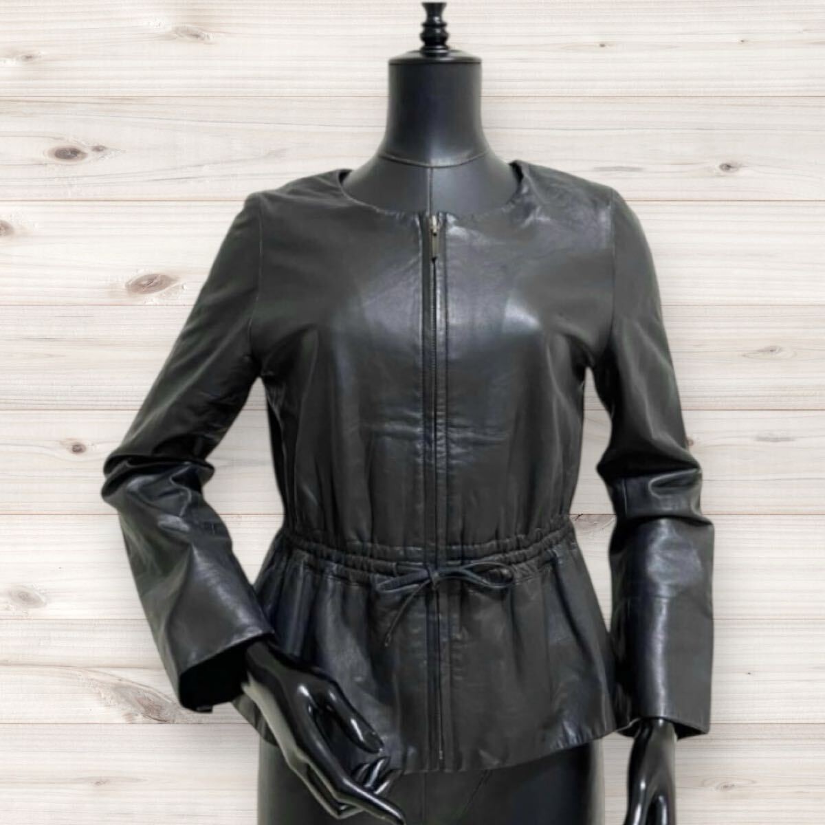 Strawberry Fields Soft Lamb Leather Collarless Zi… - image 4