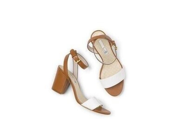 Women Boden Heels White Leather 40 #8EUC
