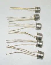 Etco 2N427 PNP Germanium Gold Lead Oscillator Mixer Transistors NOS 6 Pcs.